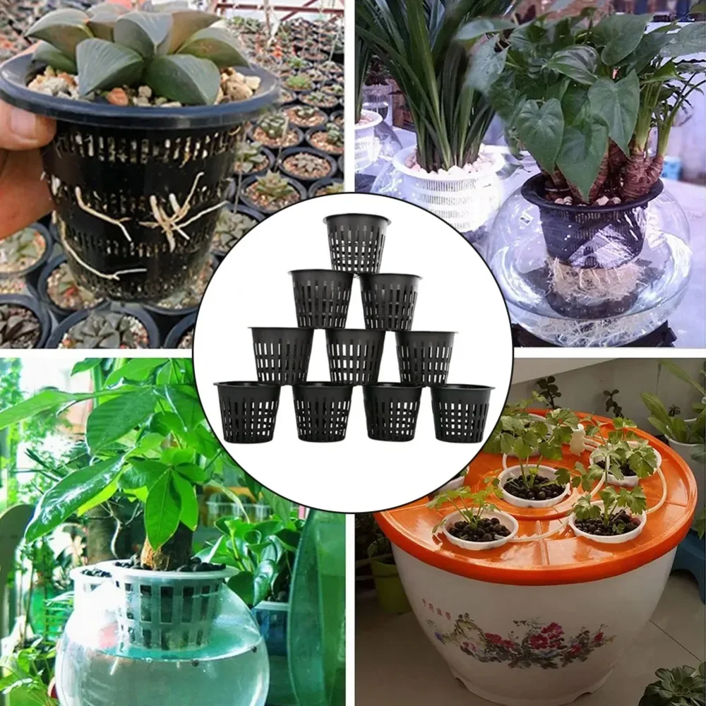 10pcs Black 3 Inch Nursery Pot - Net Pot 3 Inch 评论和价格