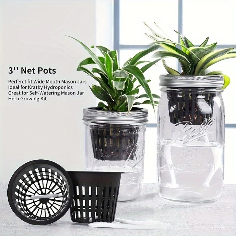 12Pcs Plastic Hydroponic Net P - Net Pot 3 Inch 评论和价格