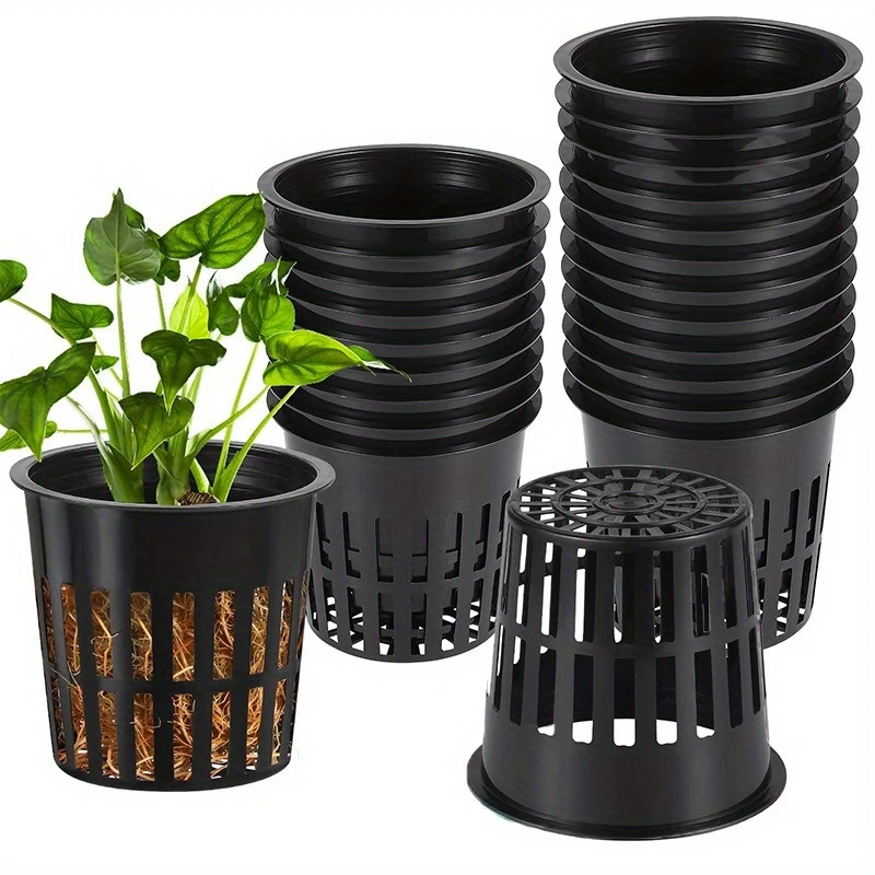 12Pcs Plastic Hydroponic Net P - Net Pot 3 Inch 评论和价格