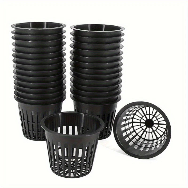12Pcs Plastic Hydroponic Net P - Net Pot 3 Inch 评论和价格