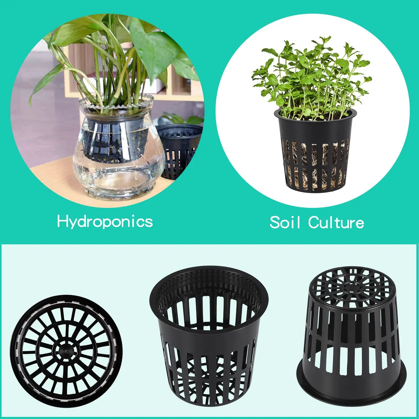 10PCS 3 Inch Hydroponics Cups  - Net Pot 3 Inch 评论和价格